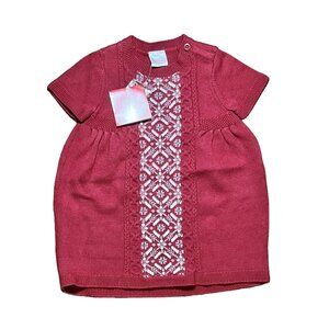 NWT Hanna Andersson Fair Isle Sweater Dress sz 90